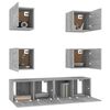 vidaXL Ensemble de meubles TV 6 pcs Sonoma gris Bois d'ing&eacute;nierie
