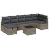 vidaXL Ensemble de Canap&eacute;s avec coussin 8 pcs Gris polyrotin