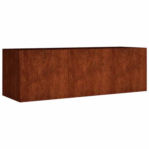vidaXL Lit sur&eacute;lev&eacute; de jardin 120x40x40 cm acier corten