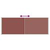 vidaXL Auvent lat&eacute;ral r&eacute;tractable de patio 220x600 cm Marron