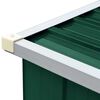 vidaXL Abri de stockage de bois Acier galvanis&eacute; 330x84x152 cm Vert