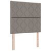 vidaXL T&ecirc;te de lit Taupe 100 cm tissu