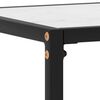 vidaXL Table console Blanc 100x35x75 cm Verre tremp&eacute;