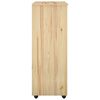 vidaXL Cabinet roulant Marron 53 x 39 x 103 cm Bois de Pin Massif