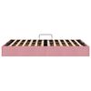 vidaXL Lit de Rangement avec stockage Rose 120 x 200 cm Velours