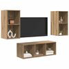 vidaXL Ensemble meuble TV 3 pcs Ch&ecirc;ne artisanal Bois d'ing&eacute;nierie