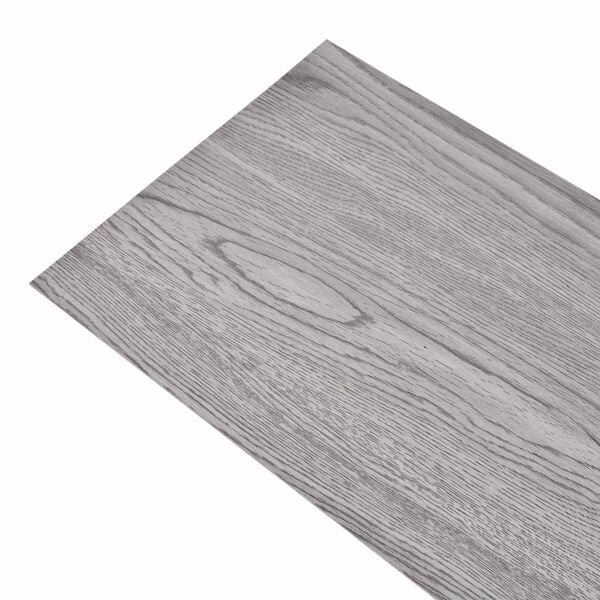 vidaXL Planches de sol 18 pcs Gris fonc&eacute; 5,26 m&sup2; PVC