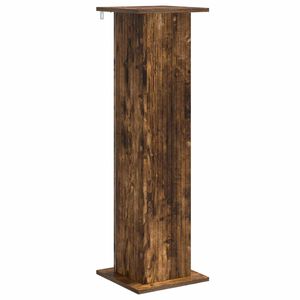 vidaXL Support de Plante Ch&ecirc;ne fum&eacute; 30,5 x 30 x 100,5 cm