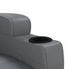vidaXL Fauteuil de massage Anthracite Similicuir