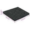 vidaXL Tapis de patio en granulat de caoutchouc Noir 9 x 9 x 0,6 cm