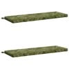 vidaXL Coussins de banc 2 pi&egrave;ces SOEST 100 % polyester Mod&egrave;le feuille