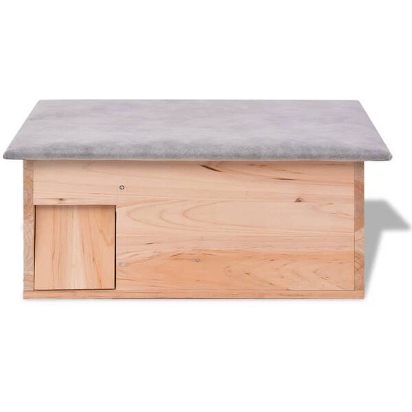 vidaXL Cabane pour h&eacute;risson 45 x 33 x2 2 cm Bois