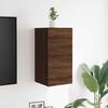 vidaXL Meubles TV muraux 2 pcs Ch&ecirc;ne marron 30,5x30x30 cm