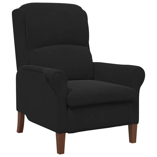 vidaXL fauteuil Noir 76 x 94 x 102 cm Velours
