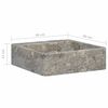 vidaXL Lavabo Gris 40x40x12 cm Marbre
