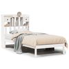 vidaXL Lit biblioth&egrave;que sans matelas blanc 90x200cm bois de pin massif