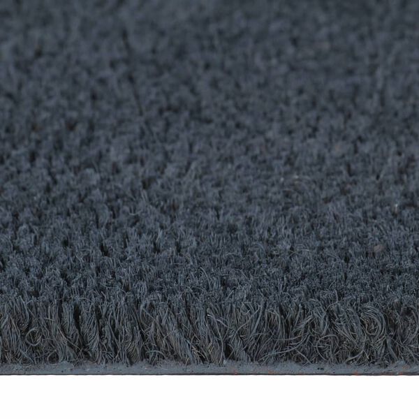 vidaXL Tapis de porte gris fonc&eacute; 80x100 cm fibre de coco touffet&eacute;