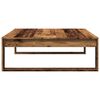 vidaXL Table basse vieux bois 100x100x35 cm bois d'ingénierie