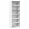 vidaXL Buffet haut blanc 70x41x185 cm bois d'ing&eacute;nierie