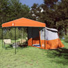 vidaXL Ensemble de Tentes de Camping 2 pcs Orange Taffetas et Tissu