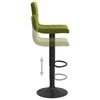 vidaXL Tabourets de bar lot de 2 vert clair velours