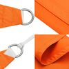 vidaXL Voile de parasol tissu oxford carré 6x6 m orange