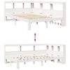 vidaXL Lit biblioth&egrave;que sans matelas blanc 120x200 cm bois pin massif