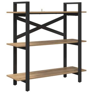 vidaXL &Eacute;tag&egrave;re 3 niveaux 100 x 33,5 x 102 cm Bois d'ing&eacute;nierie