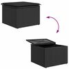 vidaXL Ensemble de Canap&eacute;s avec coussin 8 pcs Noir polyrotin