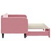 vidaXL Lit de jour avec gigogne sans matelas rose 80x200 cm