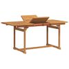 vidaXL Ensemble &agrave; manger de jardin 5pcs bois d'acacia solide textil&egrave;ne