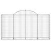 vidaXL Paniers à gabions arqués 6 pcs 200x30x100/120 cm Fer galvanisé