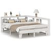 vidaXL Lit biblioth&egrave;que sans matelas blanc 160x200 cm bois pin massif