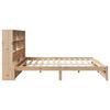 vidaXL Lit bibliothèque sans matelas 160x200 cm bois massif de pin