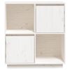 vidaXL Buffet blanc 74x35x80 cm bois massif de pin