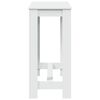 vidaXL Table de bar blanc 102x50x103,5 cm bois d'ingénierie