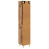 vidaXL Haut Armoire 2 pcs Bois Ancien Bois d'ing&eacute;nierie