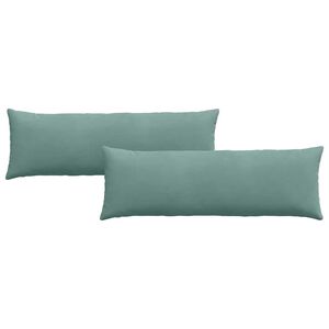 vidaXL Coussins de canap&eacute; 2 pcs Vert Mer 120 x 40 cm