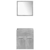 vidaXL Ensemble de meubles de salle de bain 5 pcs gris b&eacute;ton