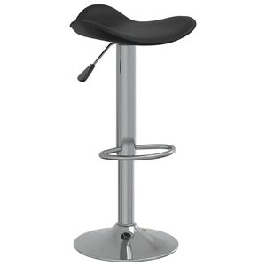vidaXL Tabouret de bar Noir Acier chromé et cuir artificiel