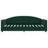 vidaXL Lit de jour avec matelas vert fonc&eacute; 80x200 cm velours