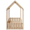 vidaXL Cadre de lit d'enfants forme de maison sans matelas pin massif