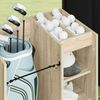 vidaXL Armoire de Golf avec roue Uni Ch&ecirc;ne Sonoma 65 x 45 x 98 cm