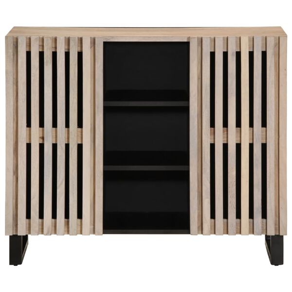 vidaXL Buffet 90x34x75 cm bois massif de manguier