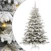 vidaXL Sapin de No&euml;l Artificiel &agrave; Branches Articul&eacute;es Blanc 180 cm