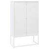 vidaXL Buffet haut Blanc 80x35x135 cm Acier
