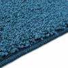 vidaXL Tapis de bain antid&eacute;rapant Bleu 50 x 80 cm PP