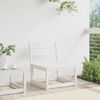 vidaXL Canap&eacute; de jardin blanc bois de pin massif