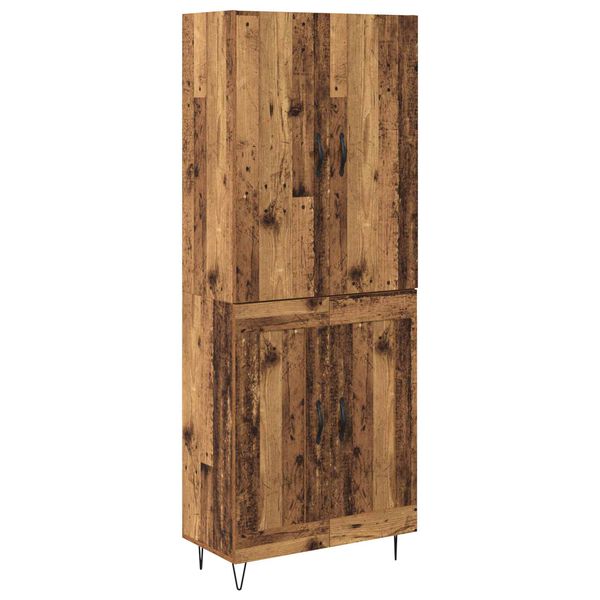 vidaXL Haut Armoire 2 pcs Bois ancien Bois d'ing&eacute;nierie