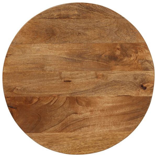 vidaXL Dessus de table Ø 50x3,8 cm rond bois de manguier massif